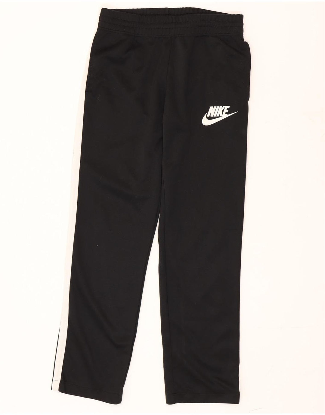 Calça de treino masculina Nike pequena preta colorblock poliéster