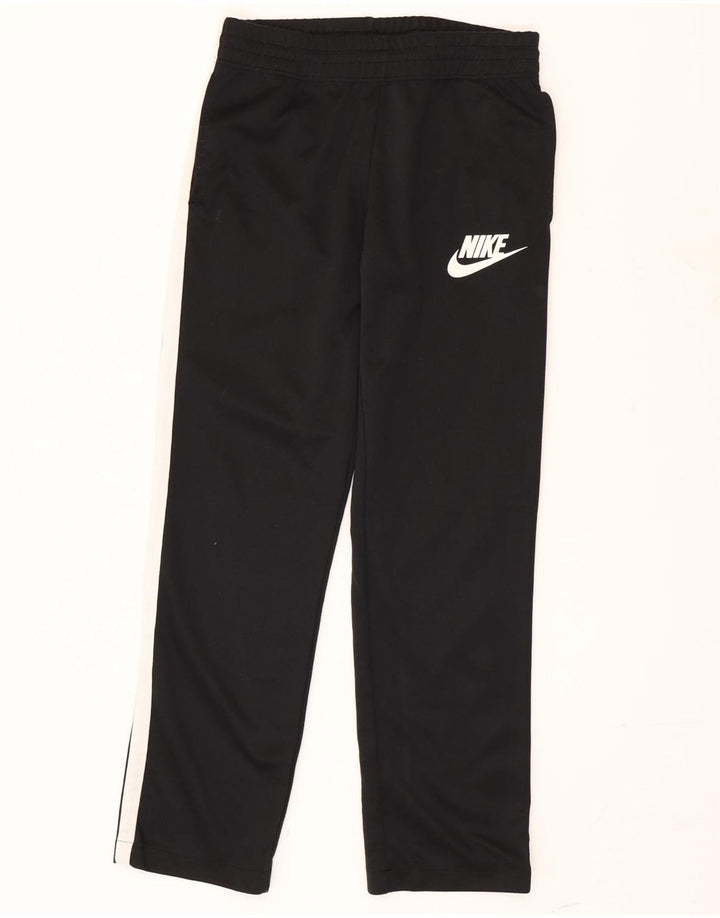 Calça de treino masculina Nike pequena preta colorblock poliéster