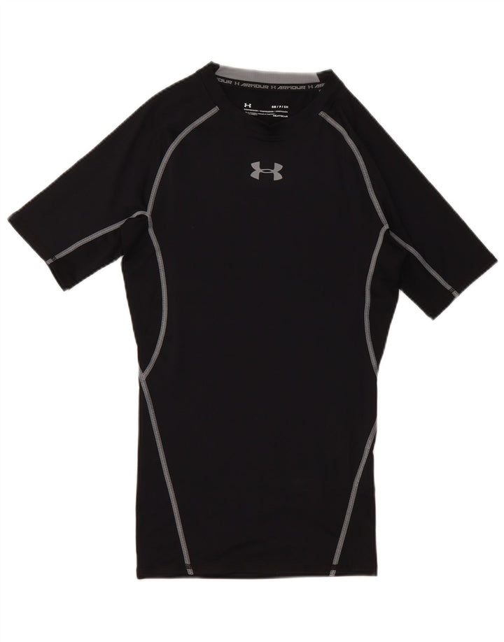 Camiseta gráfica feminina Under Armour UK 8 pequena poliéster preta