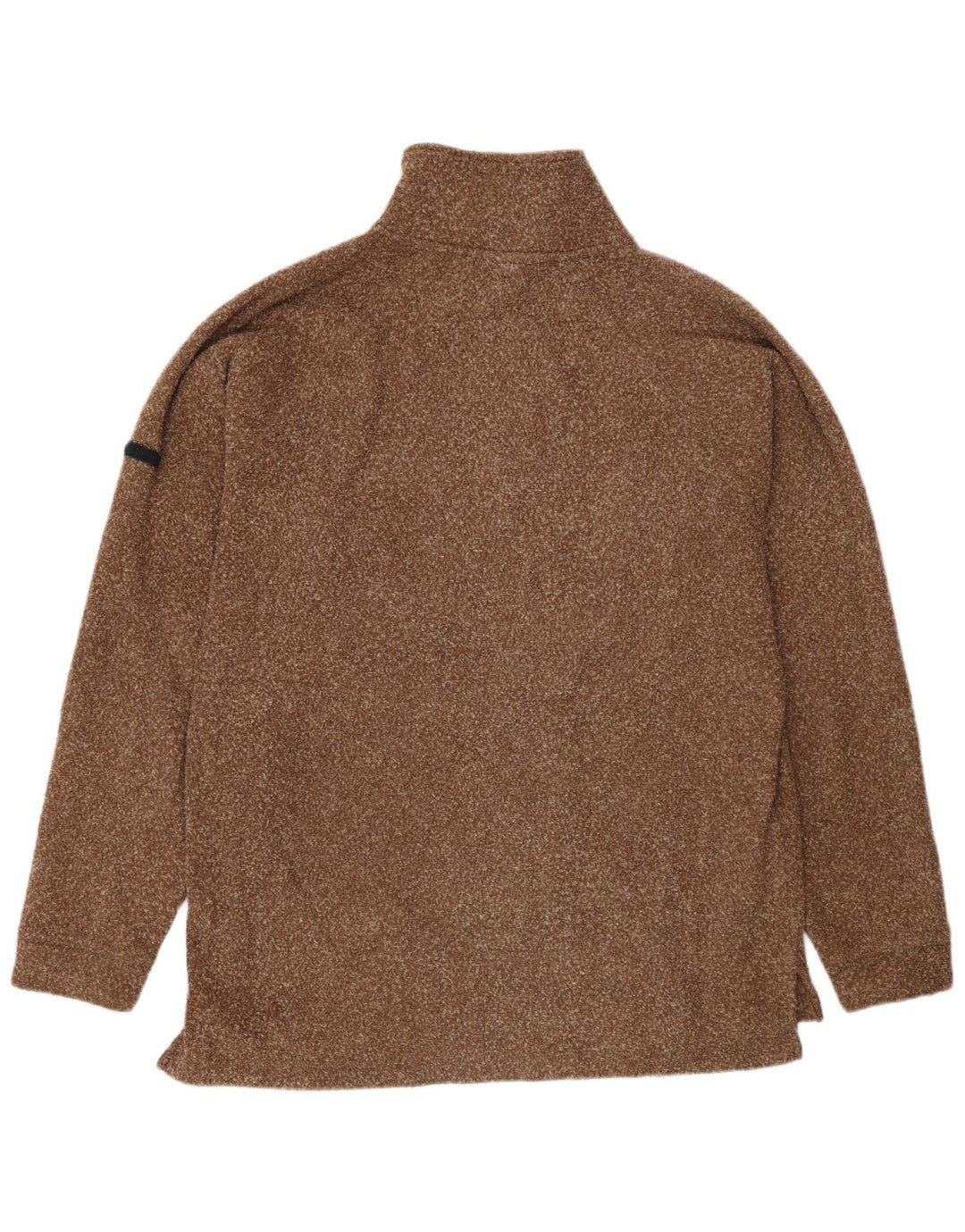 Asics Mens Zip Neck Fleece Jumper XL Marrom