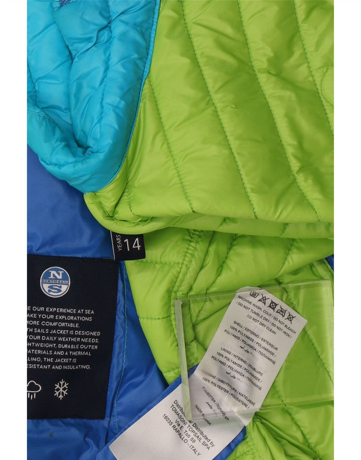 Colete acolchoado para meninas NORTH SAILS 13-14 anos azul poliamida