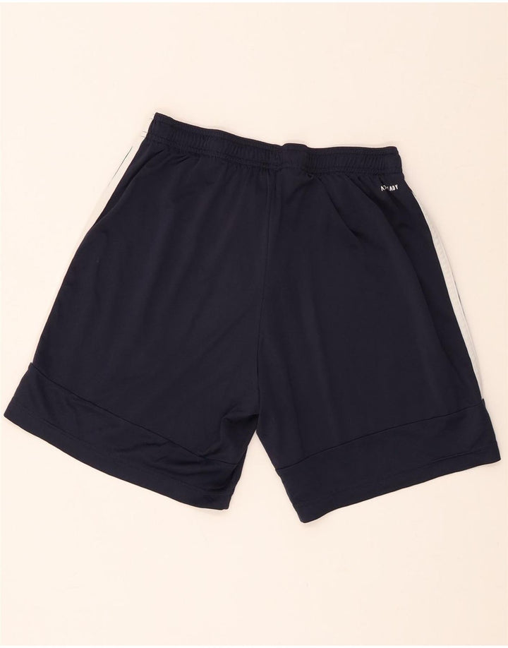 Shorts esportivos masculinos Adidas médio azul marinho poliéster