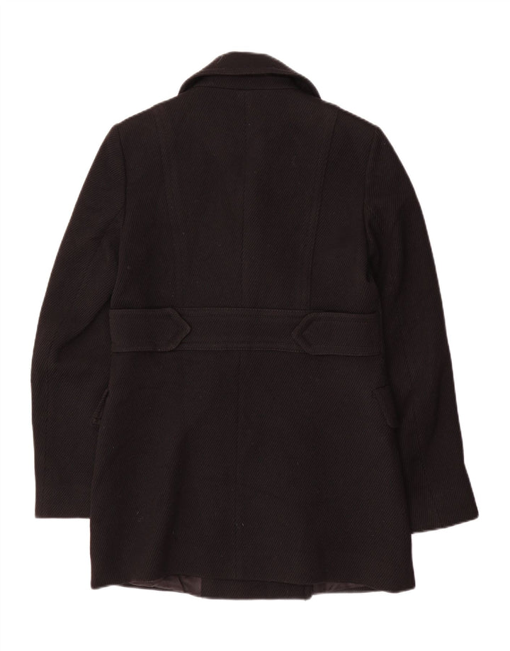 Casaco feminino Massimo Dutti com peito duplo UE 38 pequeno lã preta
