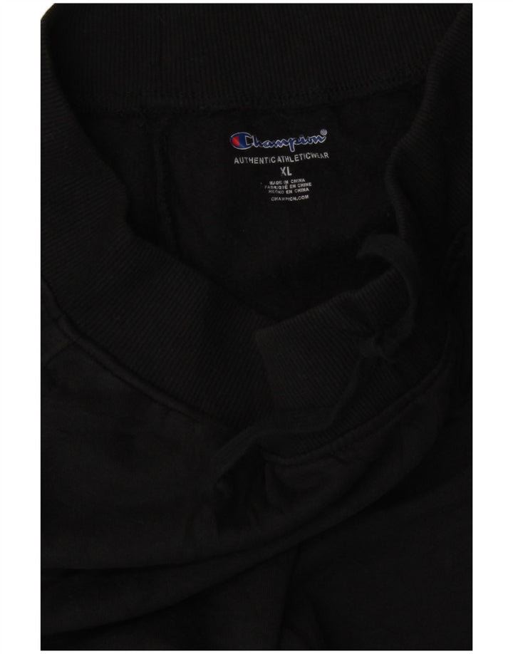 CHAMPION Meninos Calças de Treino Gráfico Joggers 13-14 Anos XL Preto