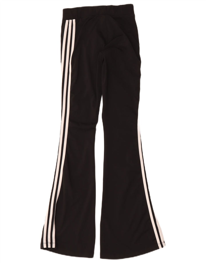Adidas Womens Flare Leggings UK 8/10 Pequeno Poliéster Preto