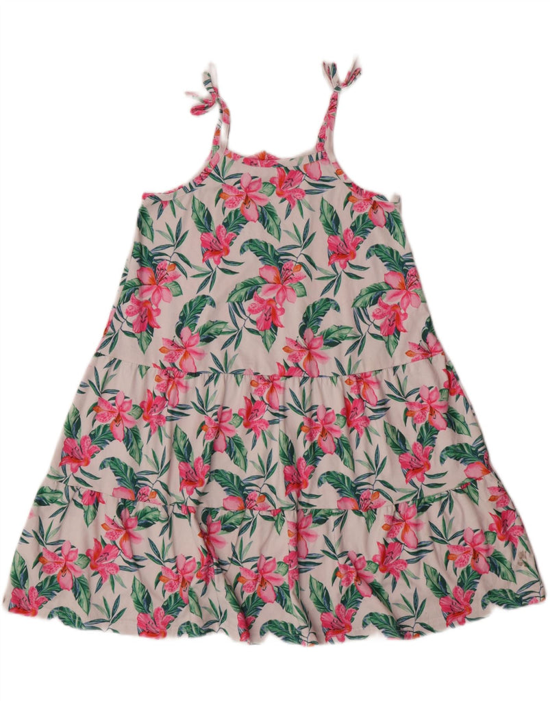 TOMMY BAHAMA Girls Sundress 7-8 Years White Floral Polyester Vintage Tommy Bahama and Second-Hand Tommy Bahama from Messina Hembry 