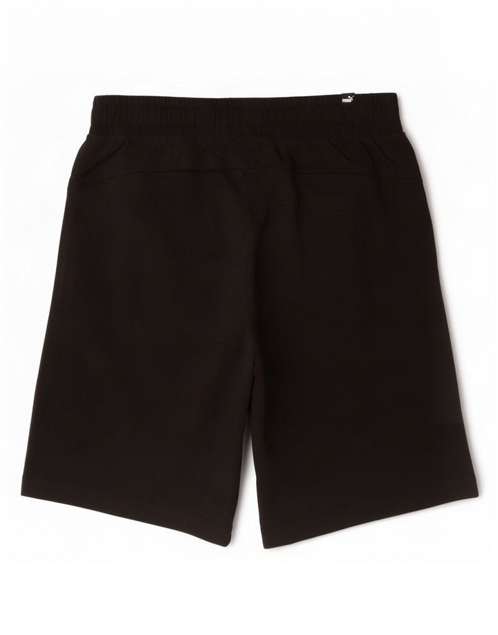 Shorts esportivos masculinos Puma médio preto algodão