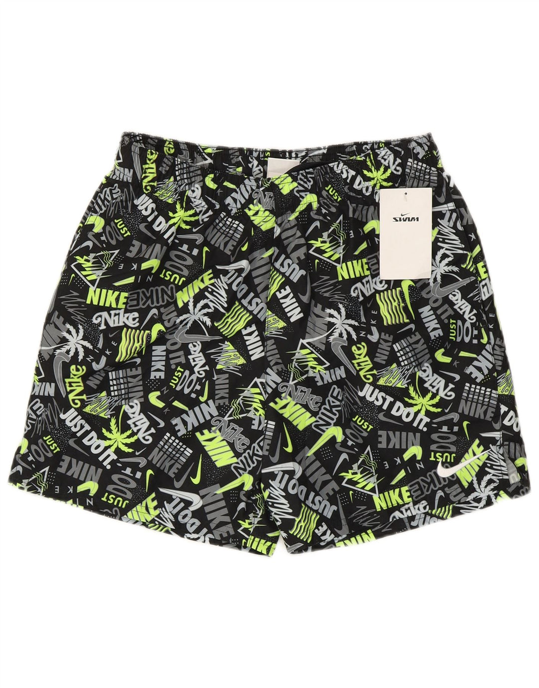 Shorts de natação masculinos Nike Graphic pequenos poliéster multicolorido