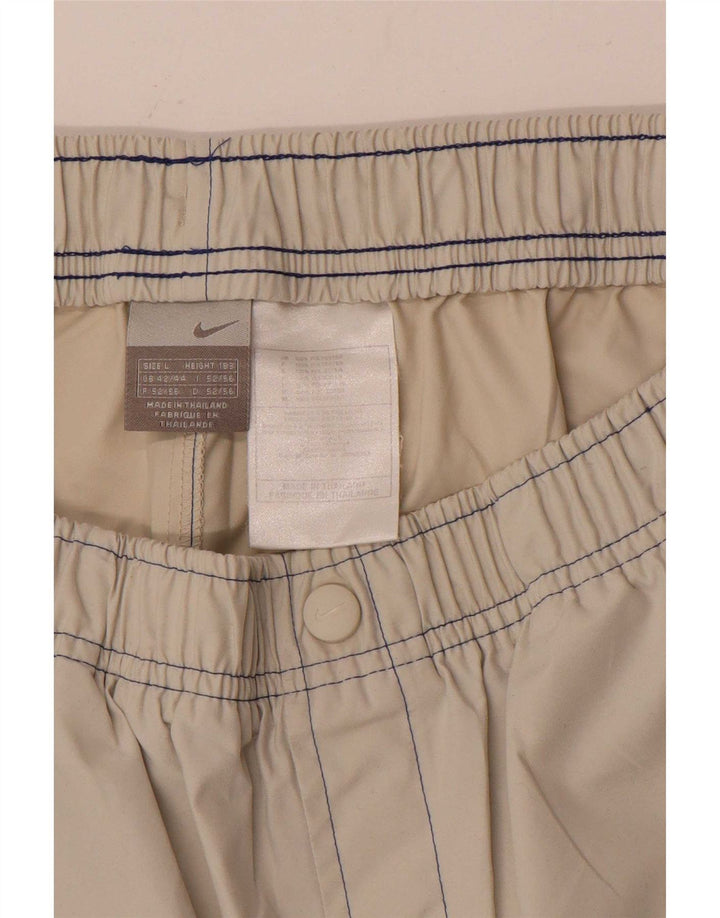Nike Mens Bermuda Sport Shorts UK 42/44 Grande Bege Poliéster