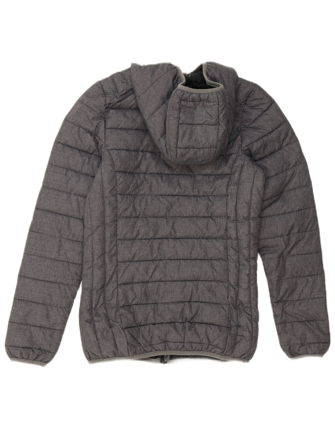 Jaqueta acolchoada com capuz feminina Ellesse UK 6 XS poliéster cinza