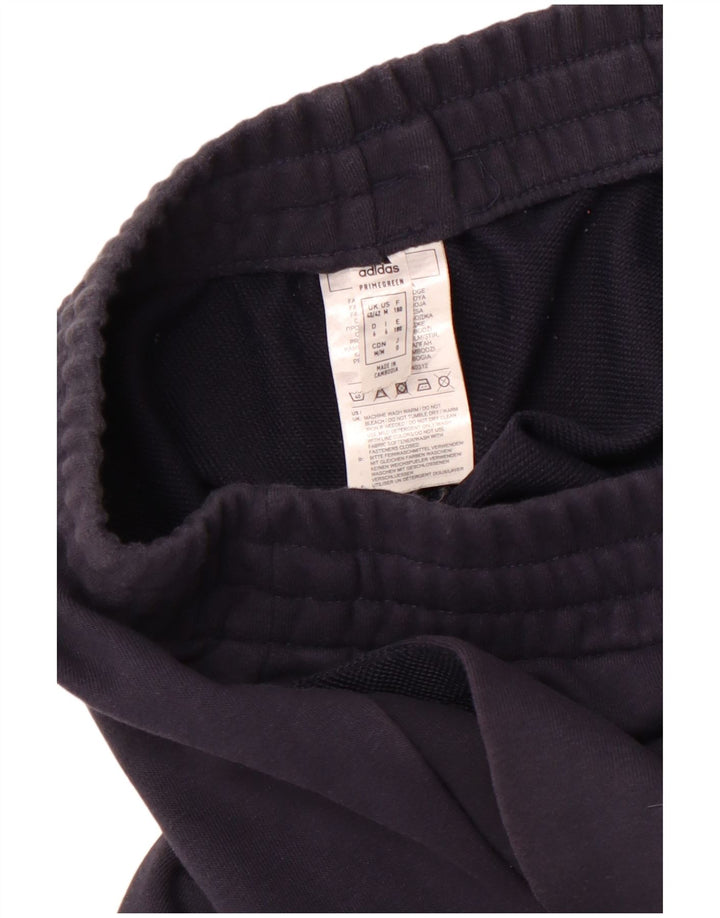 ADIDAS Calças de treino masculinas Joggers UK 40/42 Médio Azul Marinho Algodão