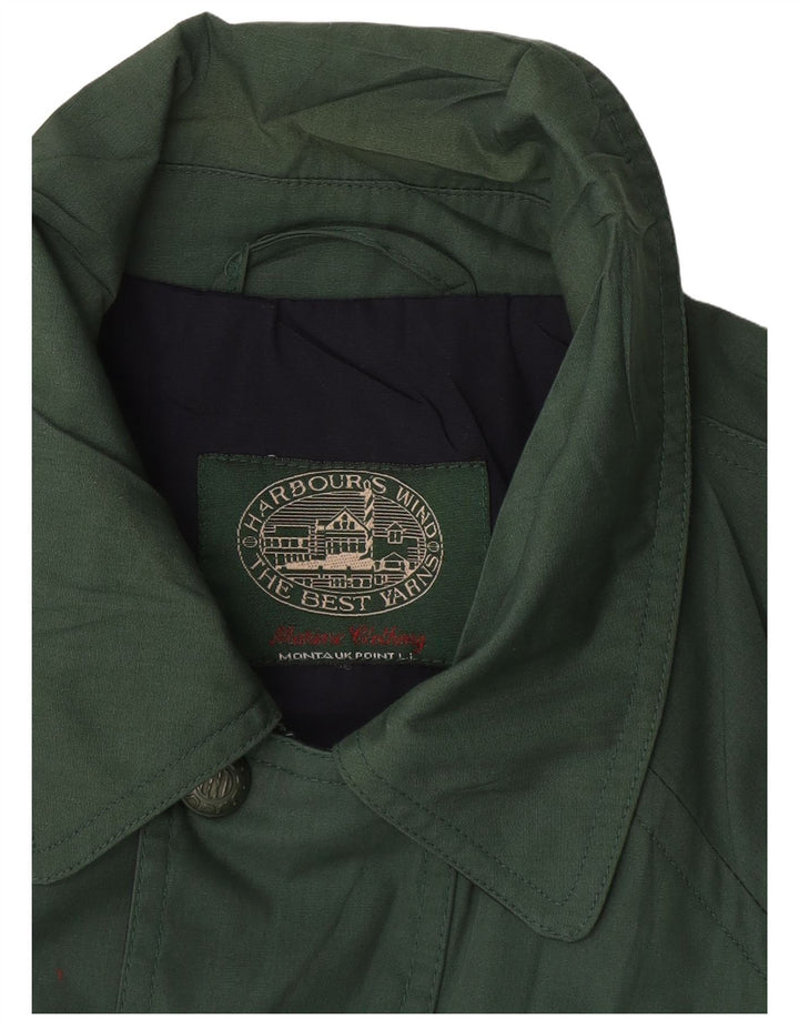Jaqueta utilitária masculina vintage UK 42 XL verde