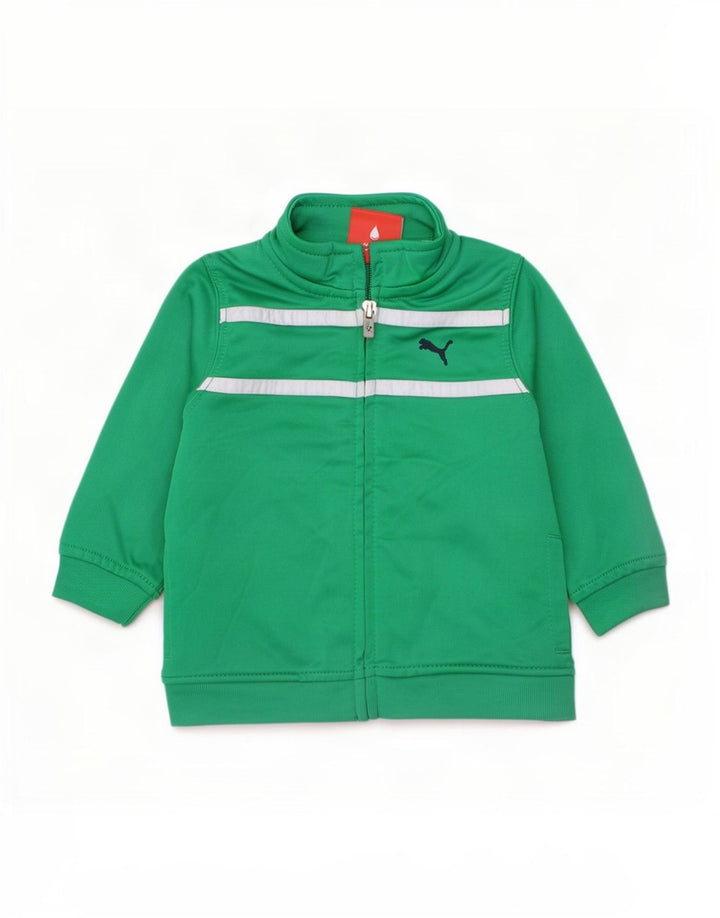 Casaco de treino Puma bebé menino 3-6 meses verde colorblock poliéster