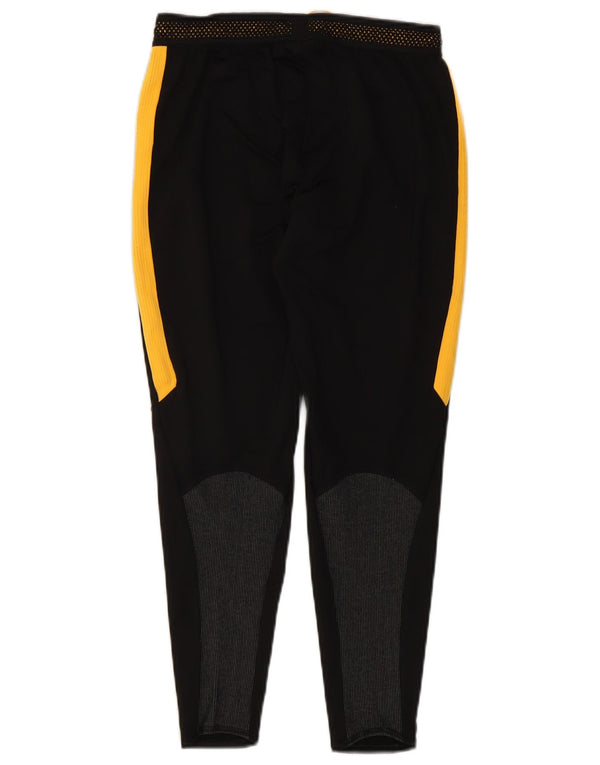 Calça de treino masculina Nike Dri Fit pequena preta colorblock poliéster