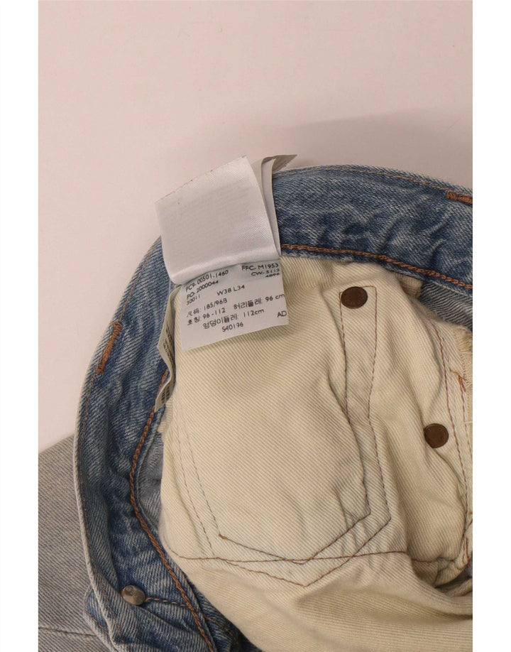 Jeans Levis 501 Straight Masculino W38 L34 Azul Viscose