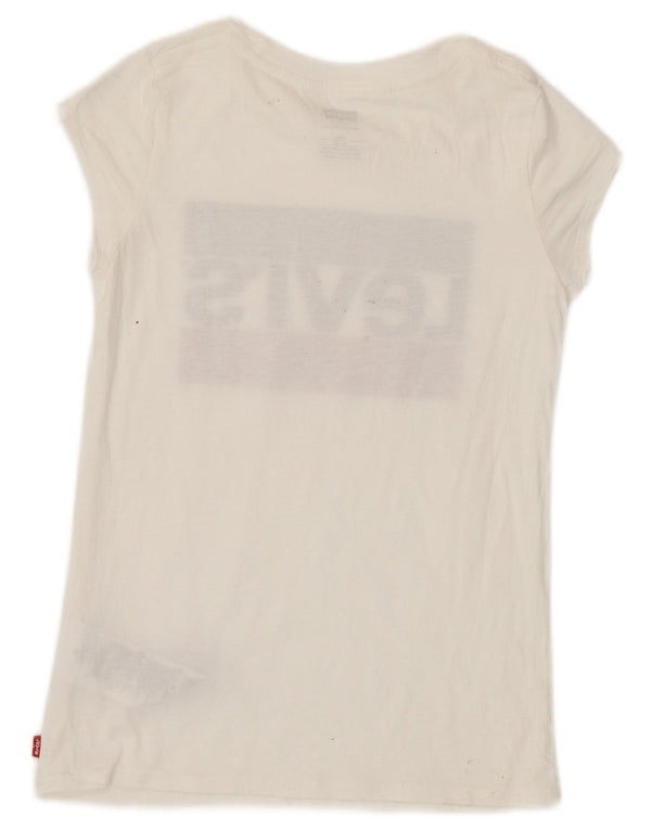 Camiseta Levi's Girls Graphic 11-12 Anos Algodão Branco