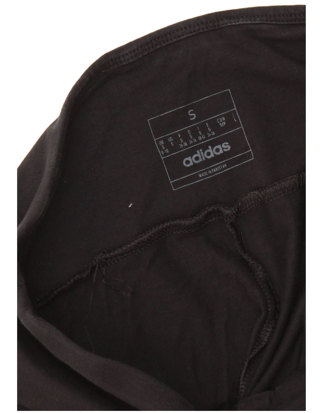 Leggings Adidas Femininas UK 8/10 Pequenas Pretas