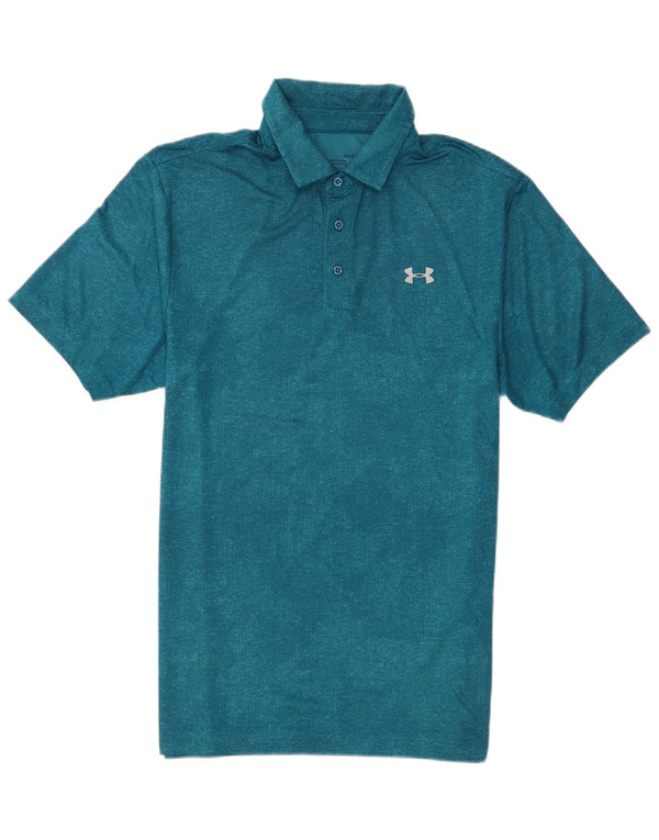 Camisa polo masculina Under Armour Heat Gear pequena azul