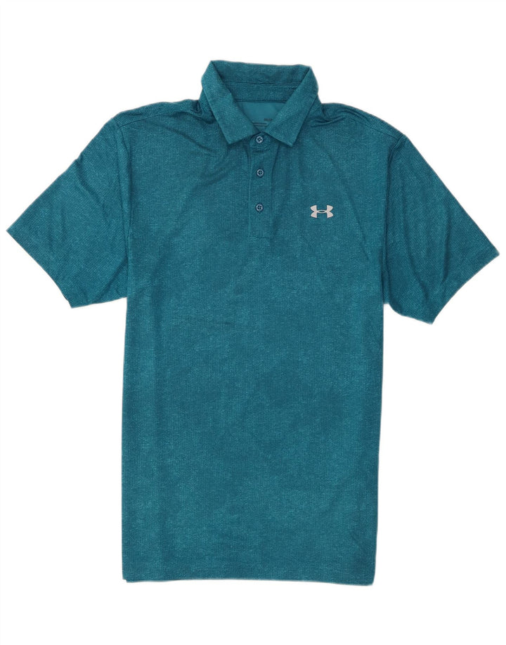 Camisa polo masculina Under Armour Heat Gear pequena azul
