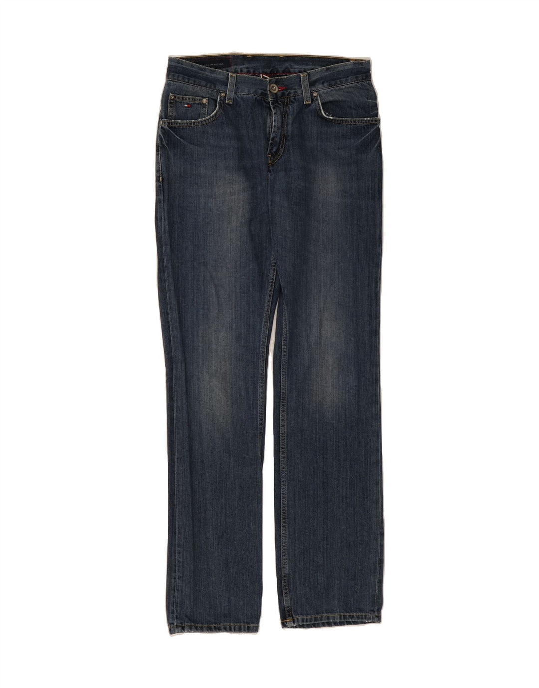 TOMMY HILFIGER Mens Straight Jeans W31 L34  Blue Cotton Vintage Tommy Hilfiger and Second-Hand Tommy Hilfiger from Messina Hembry 