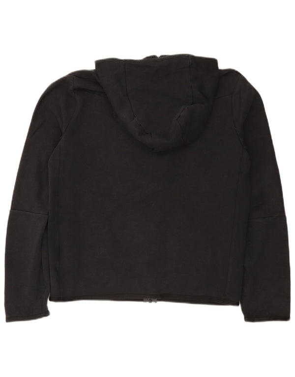 Suéter Nike Boys Zip com capuz 13-14 anos XL preto algodão