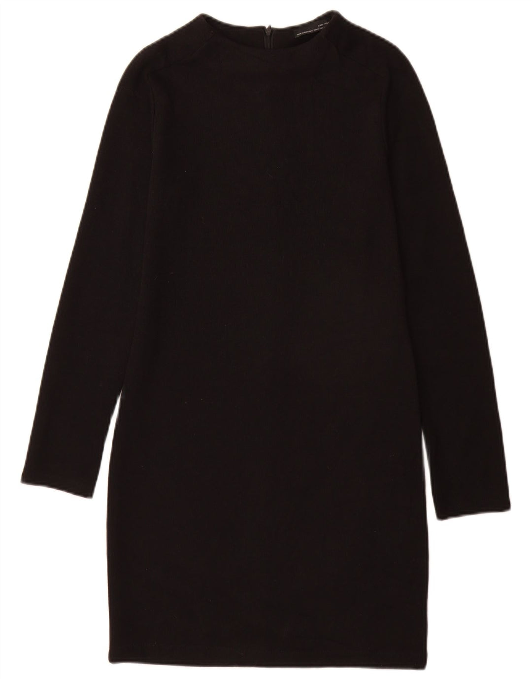Vestido jumper feminino Zara Reino Unido 12 algodão preto médio