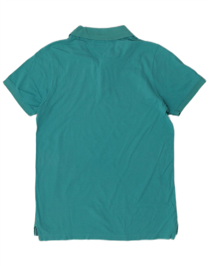 Camisa polo masculina Tommy Hilfiger grande turquesa