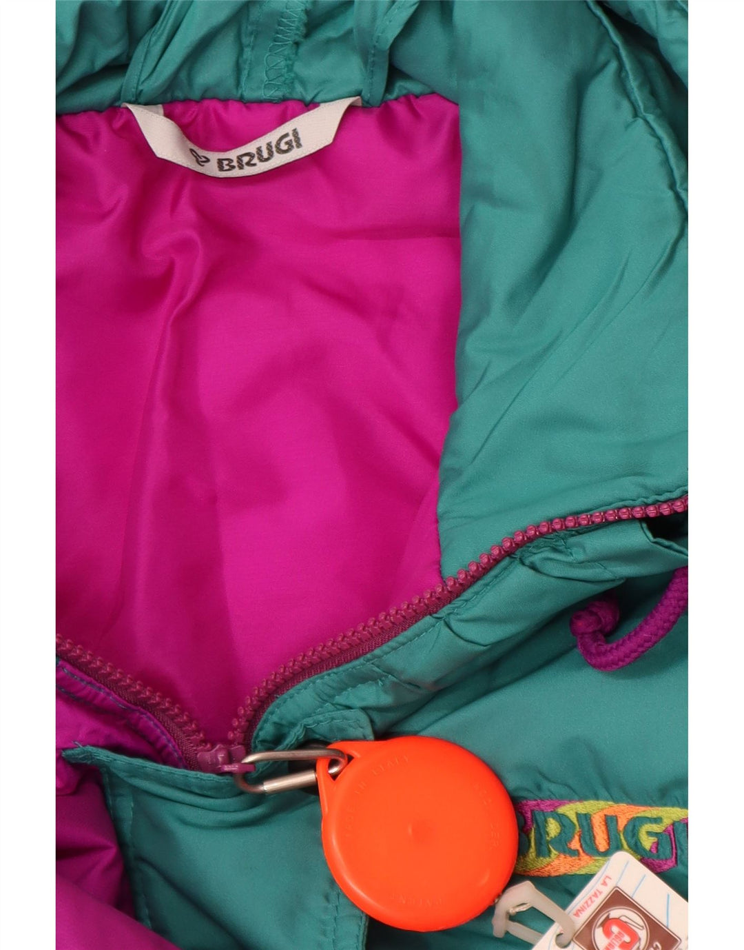 Macacão de esqui feminino Brugi IT 44 poliamida colorblock verde médio