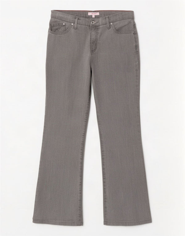 Marks & Spencer Feminino Per Una Bootcut Jeans Reino Unido 14 Médio W34 L28 Cinza