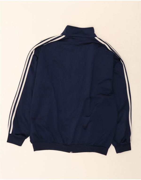 Adidas Mens Tracksuit Top Jacket UK 44/46 Grande Azul Marinho Poliéster