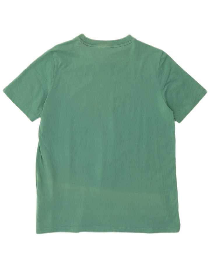 Camiseta feminina ADIDAS com estampa gráfica UK 16 grande algodão verde