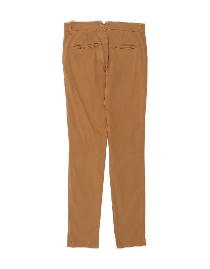 MASSIMO DUTTI Womens Slim Chino Trousers EU 36 XS W26 L32  Brown Cotton Vintage Massimo Dutti and Second-Hand Massimo Dutti from Messina Hembry 