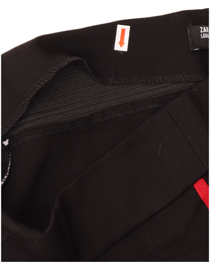 Zara Leggings Mulher UK 14 Grande Preto