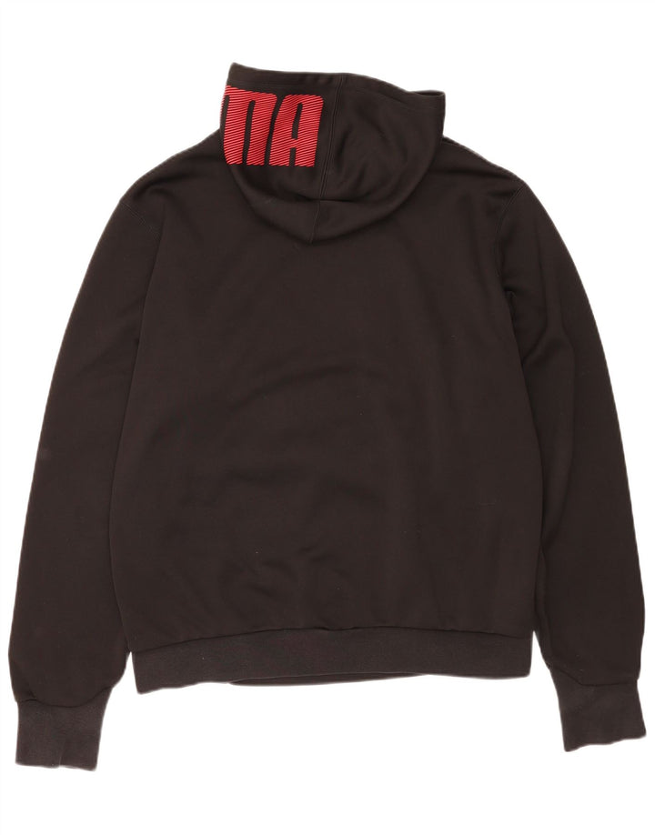 Puma moletom com capuz masculino grande poliéster colorblock preto