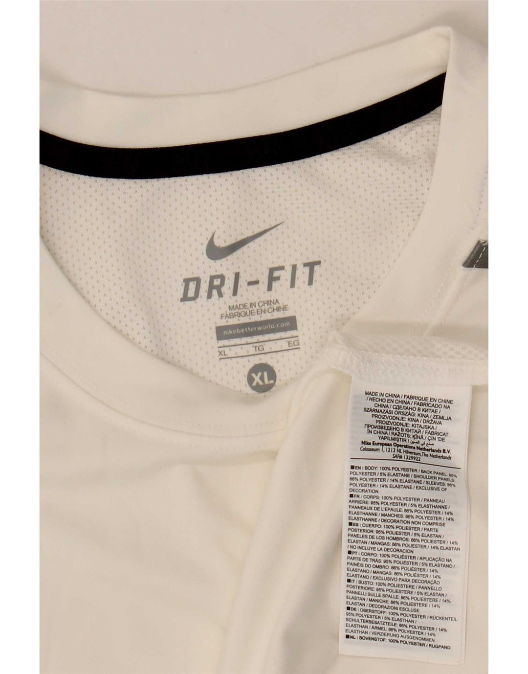 Camiseta Nike Masculina Dri Fit Top XL Branco Poliéster