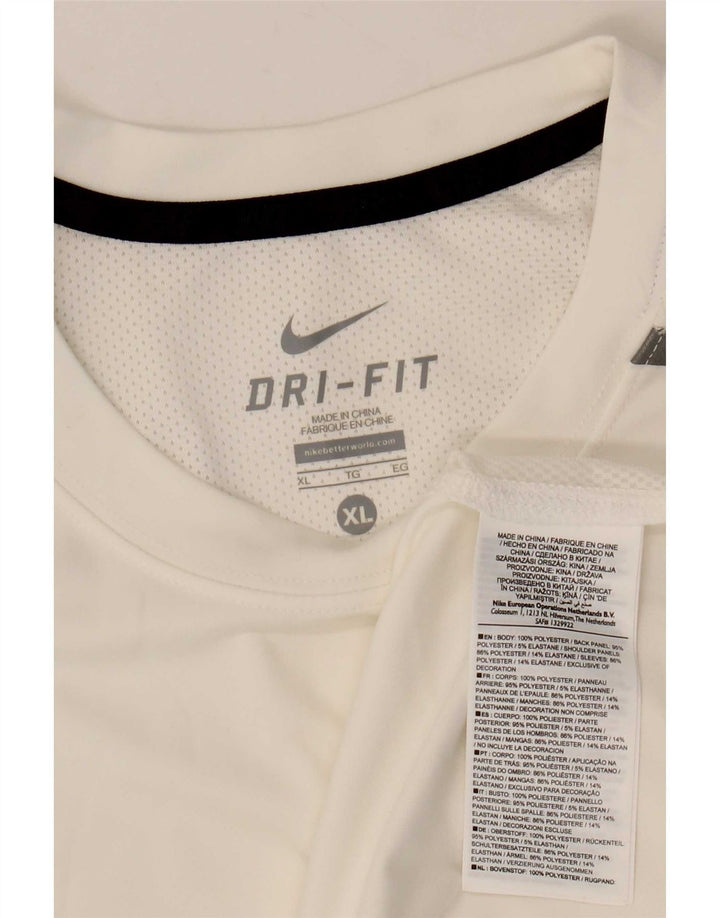 Camiseta Nike Masculina Dri Fit Top XL Branco Poliéster