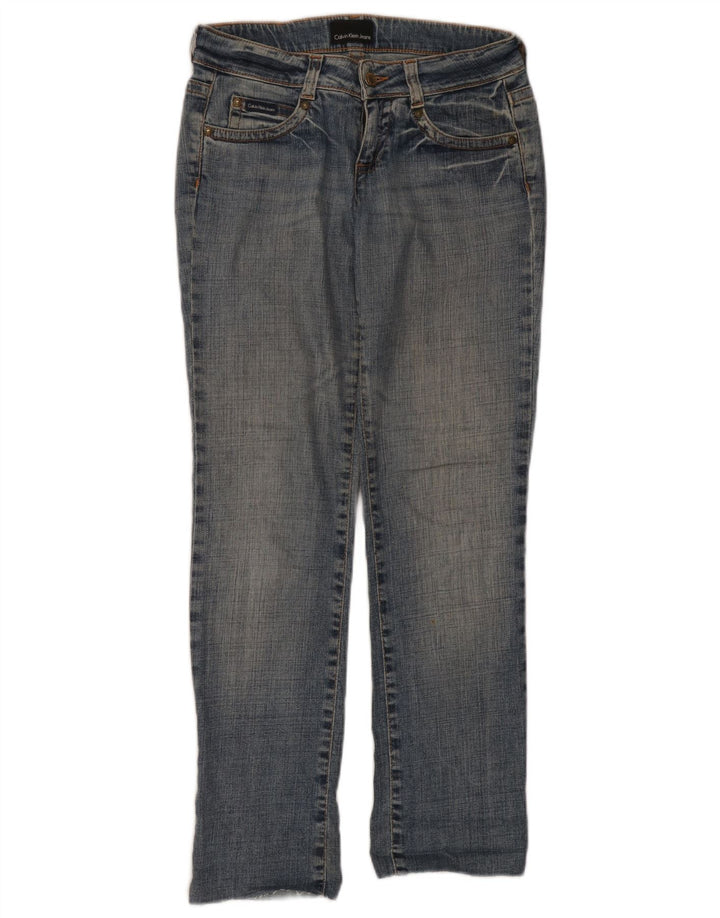 Calvin Klein Jeans Slim Feminino W26 L30 Azul Algodão