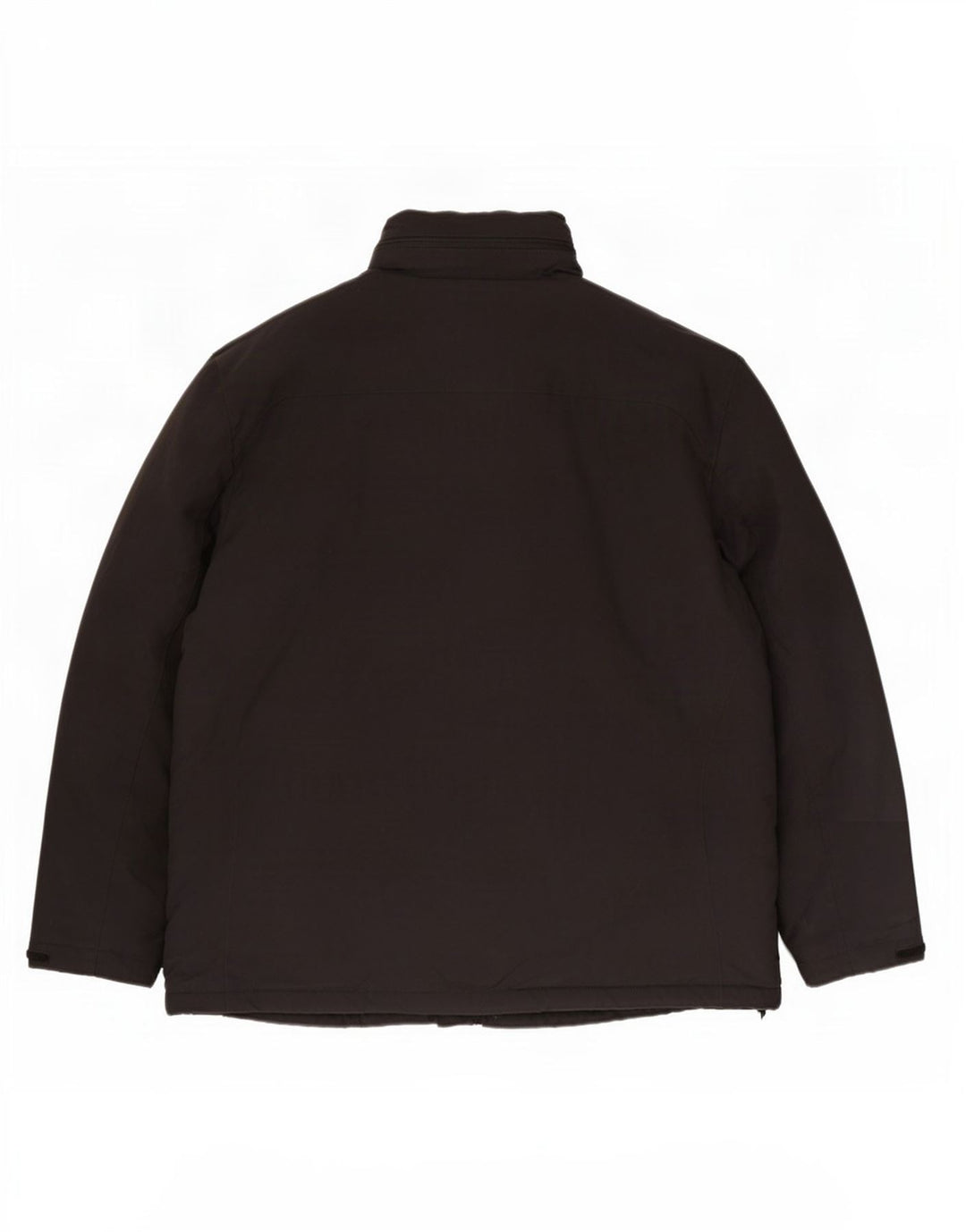 Jaqueta corta-vento masculina com capuz Marks & Spencer Reino Unido 44 2XL poliéster preto