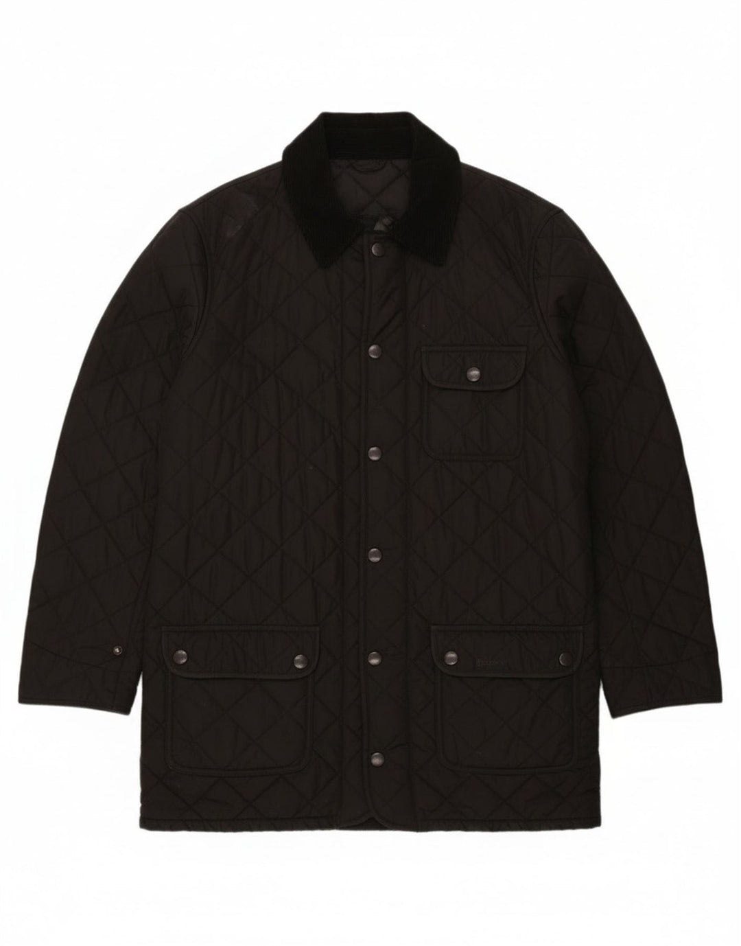 Sobretudo acolchoado masculino Barbour UK 40 grande poliéster preto