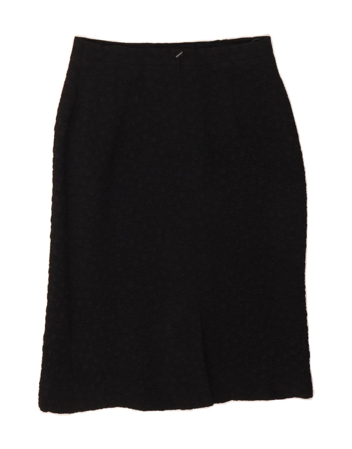 VINTAGE Womens Pencil Skirt IT 40 Small W28 Black Vintage Vintage and Second-Hand Vintage from Messina Hembry 