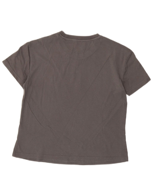 Camiseta Adidas Feminina Graphic Top UK 8/10 Pequeno Algodão Cinza