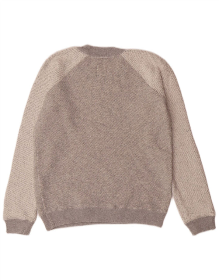 JACK WILLS moletom feminino jumper UK 6 XS cinza colorblock algodão