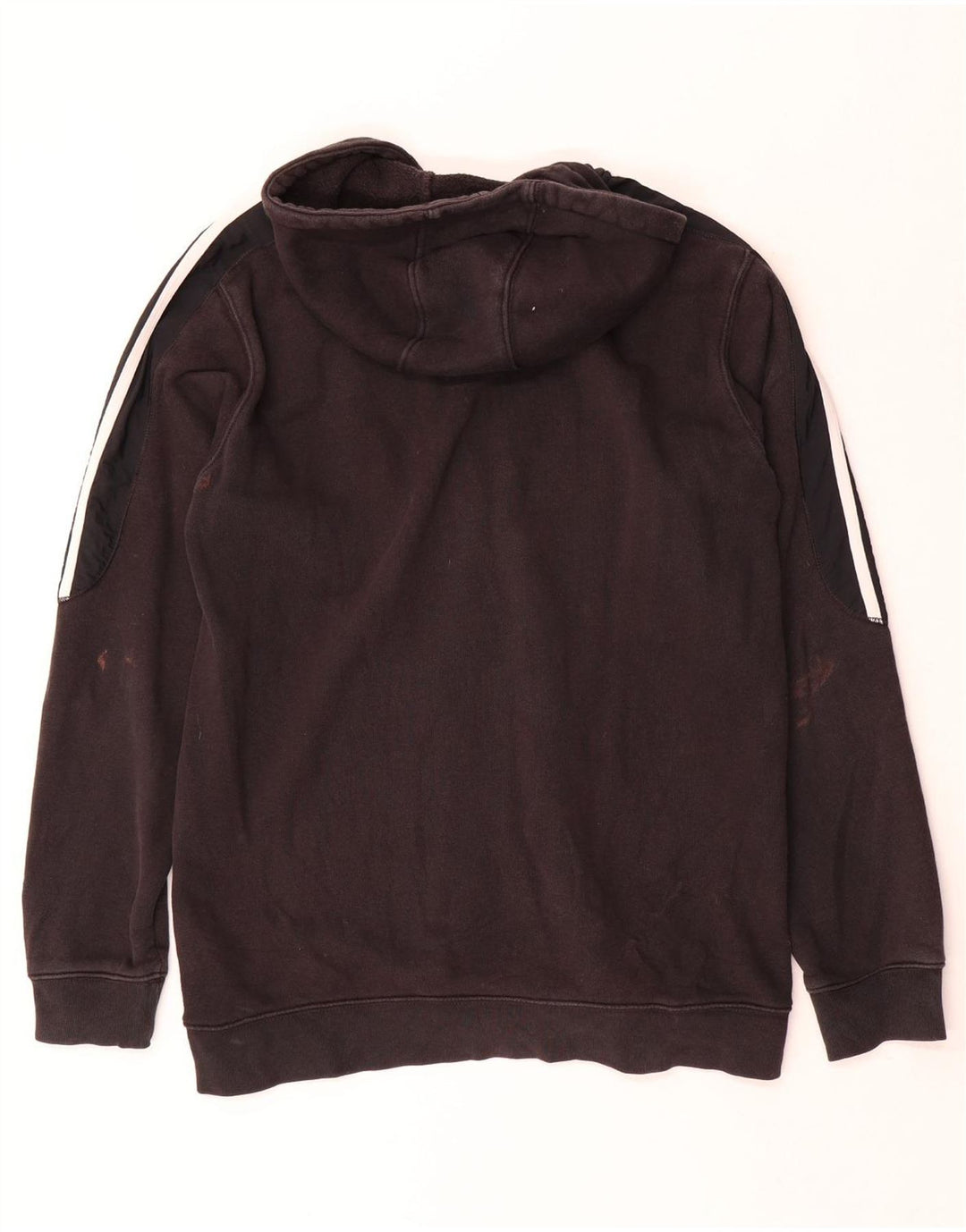 Adidas masculino zip moletom com capuz médio algodão preto