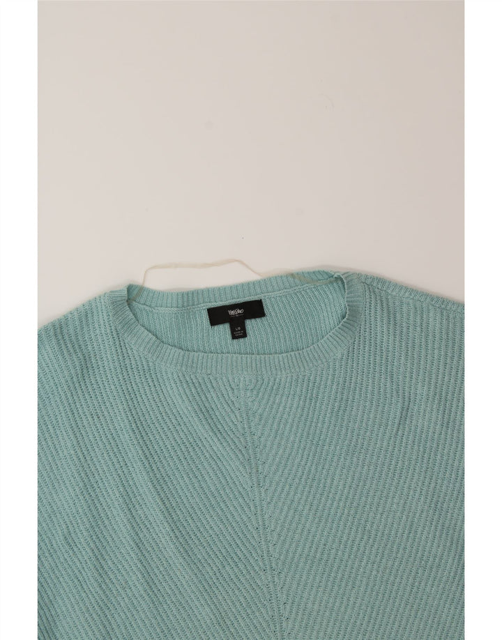 MOSSIMO Womens Boat Neck Jumper Sweater UK 16 Large Blue Cotton Vintage Mossimo and Second-Hand Mossimo from Messina Hembry 