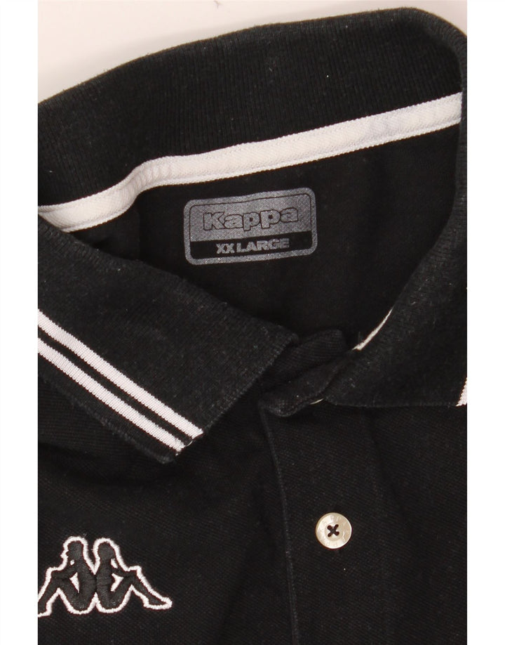 Camisa polo masculina KAPPA 2XL algodão preto