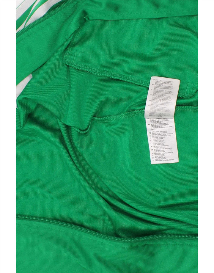 Casaco de treino gráfico Adidas Boys 7-8 anos verde poliéster
