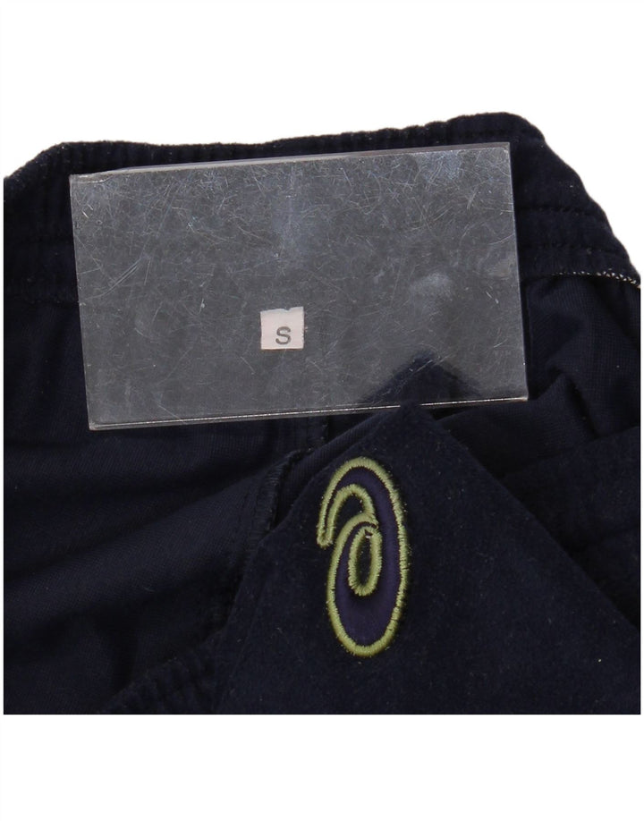 ASICS Mens Velour Tracksuit Calças Pequenas Azul Marinho