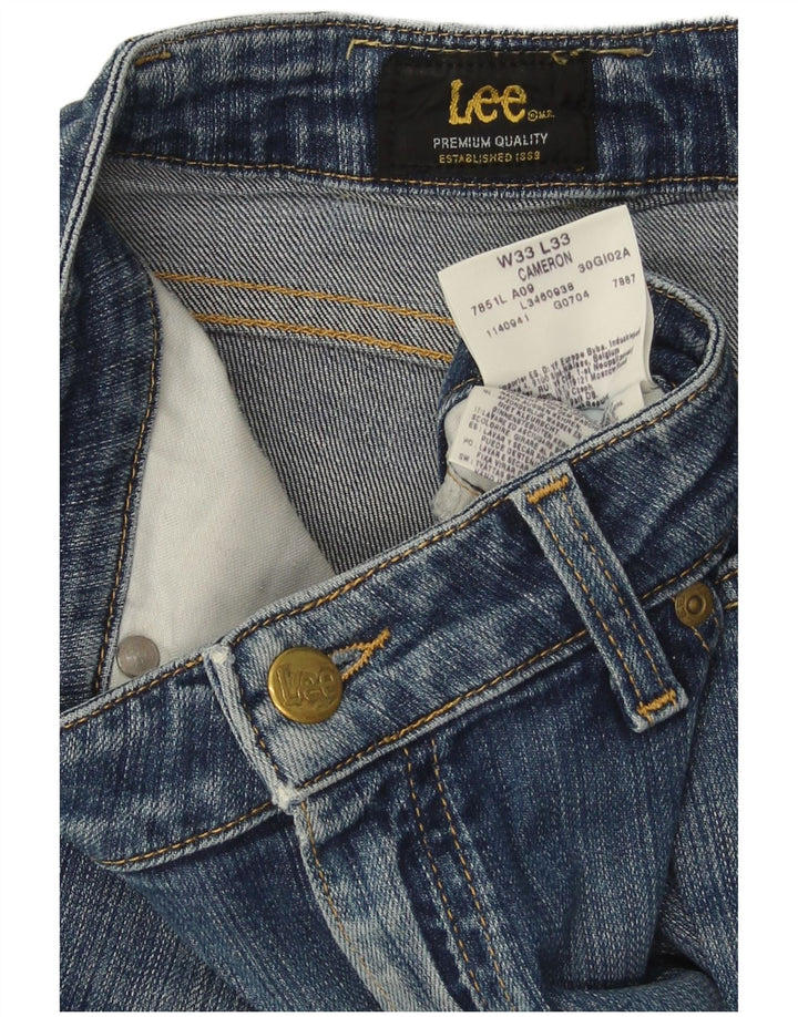 Lee Mens Cameron Bootcut Jeans W33 L33 Azul Algodão