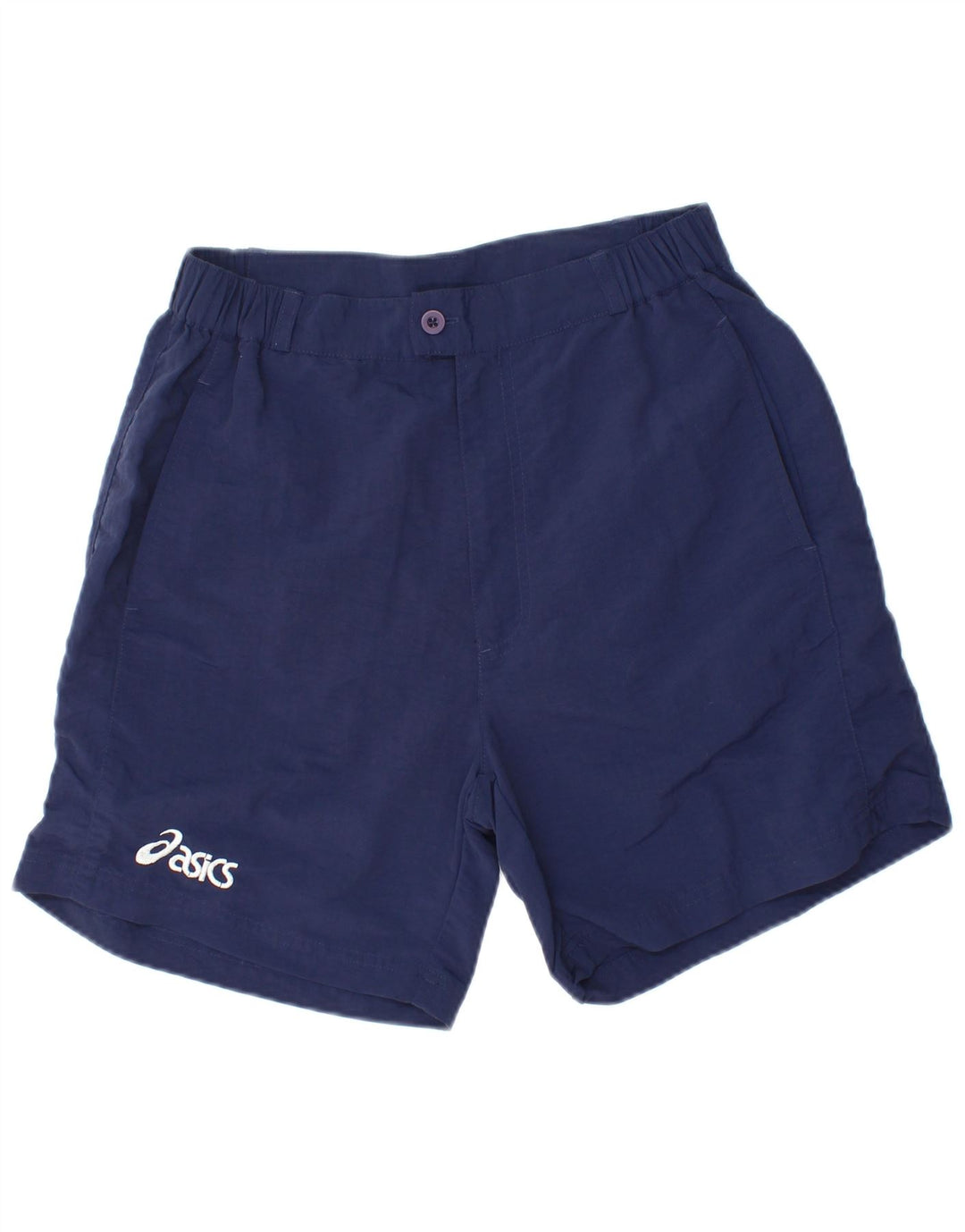 Shorts Chino feminino ASICS médio W28 azul marinho poliamida