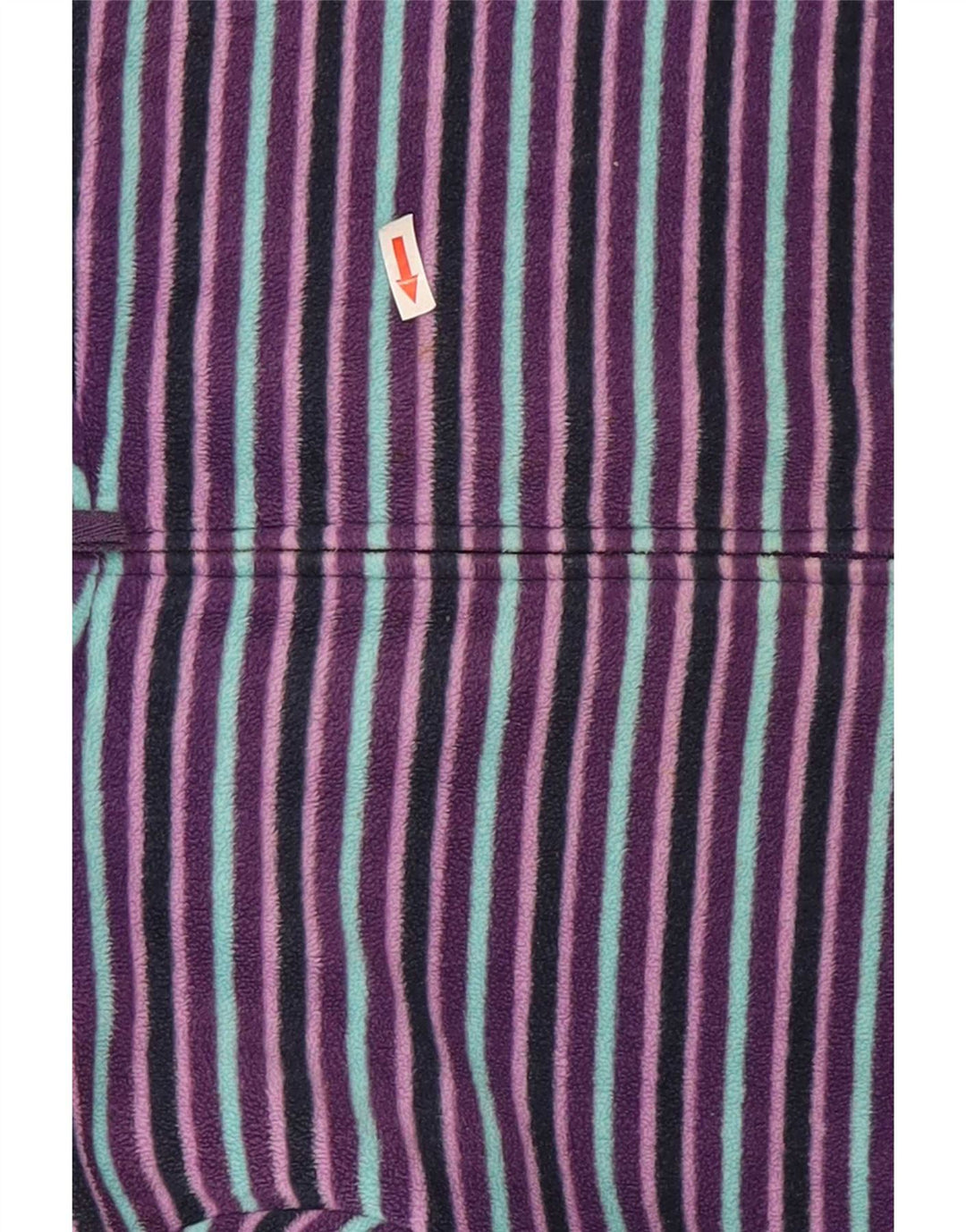 Jaqueta de lã feminina Marks & Spencer Reino Unido 22 2XL poliéster listrado roxo